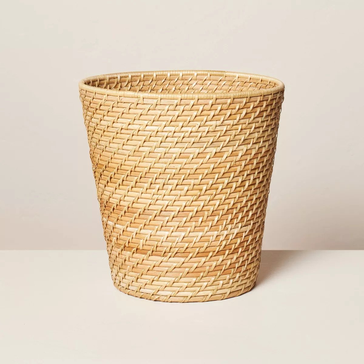 Click for more info about 2.5gal Natural Woven Bathroom Wastebasket - Hearth & Hand™ with Magnolia