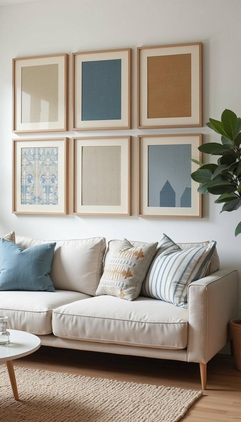 DIY Slipmatched Art Using Fabric Scraps