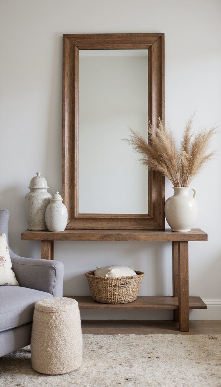 Large Statement Mirror To Open Space