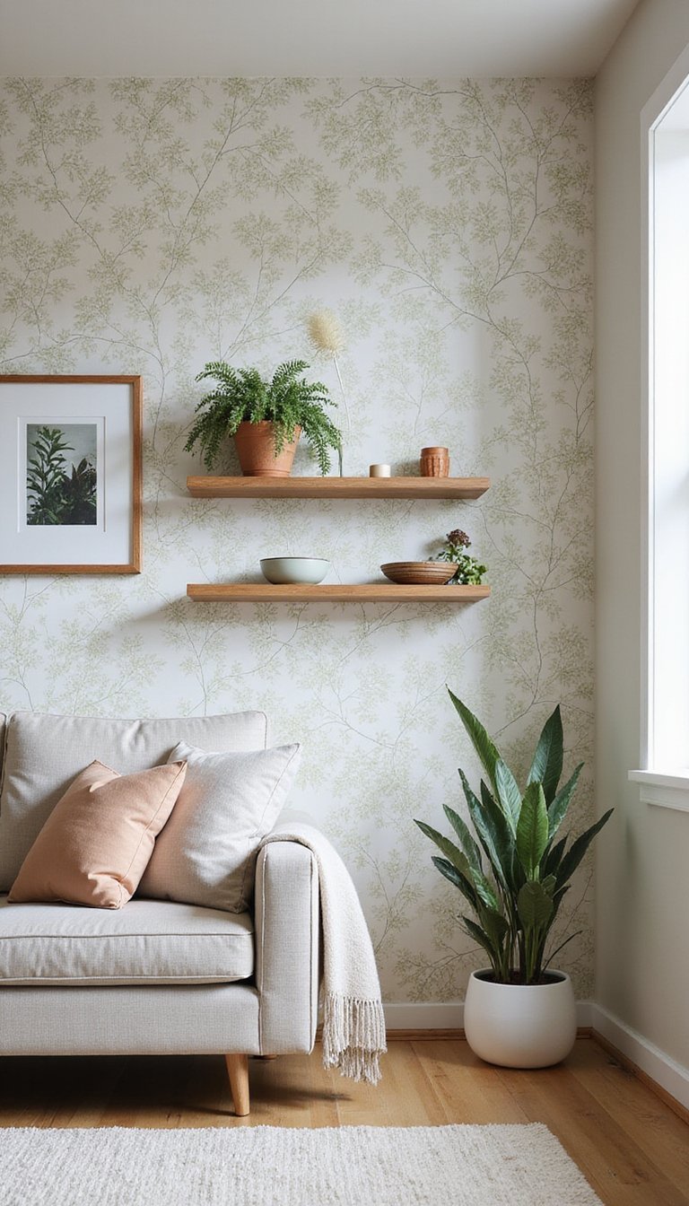 Peel-And-Stick Wallpaper Accent On A Budget