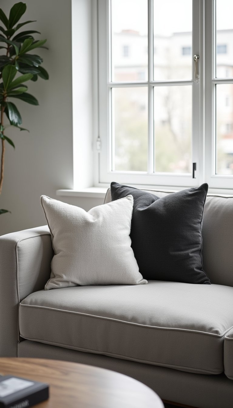 Minimal Monochrome Stacks For Modern Sofas