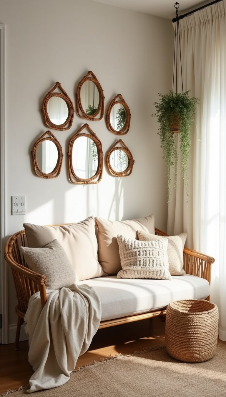 Miniespejos Arqueados Para Estilo Bohemio Curado