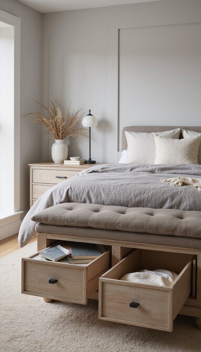 Banco Con Cajones Ocultos Para Ordenar