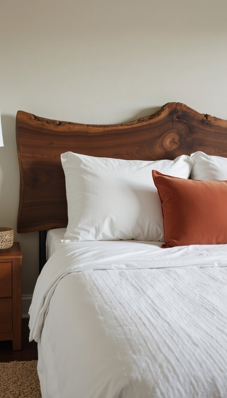 Cabecero Live Edge Con Textura Orgánica Y Calidez