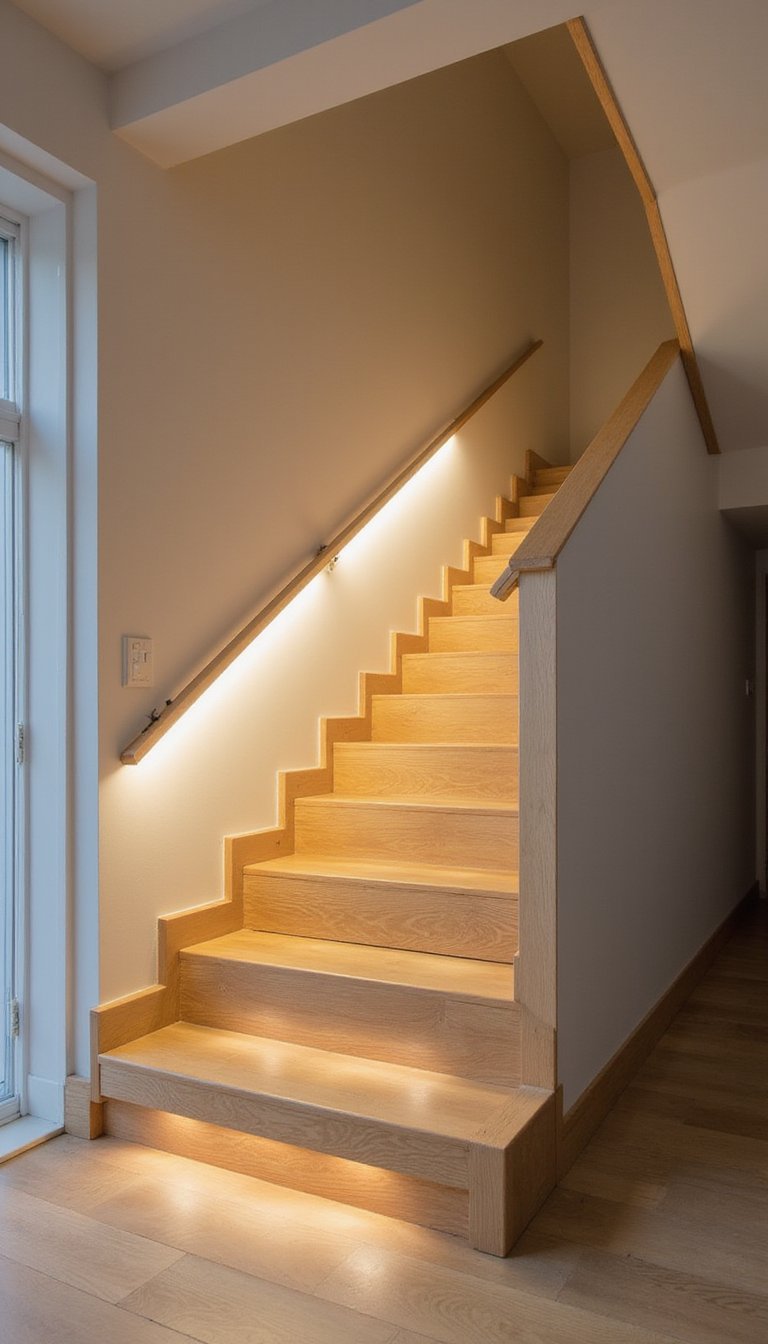 Baranda Con Iluminación LED Integrada En Pasamanos