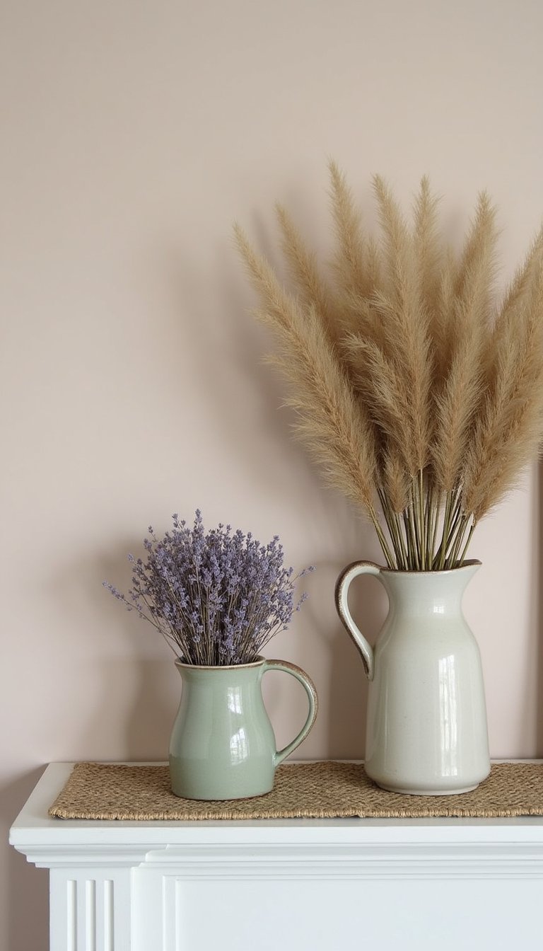 Cottagecore Dried Blooms And Soft Pastel Accents