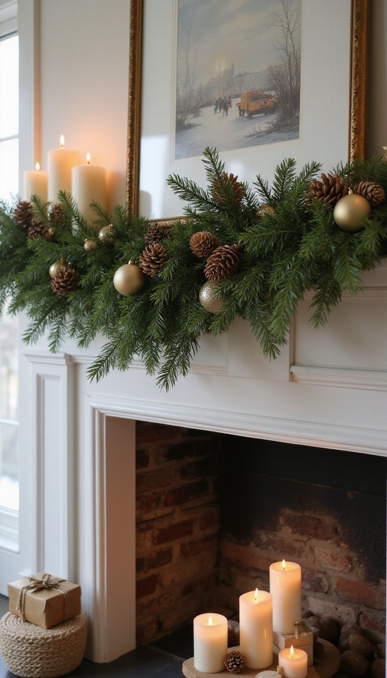 Holiday Evergreen Garland With Cozy Details