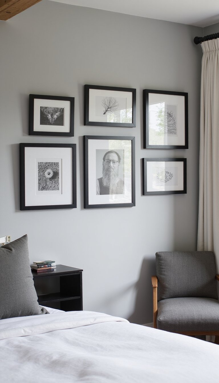 Arte Curado En Paredes Con Marcos En Negro