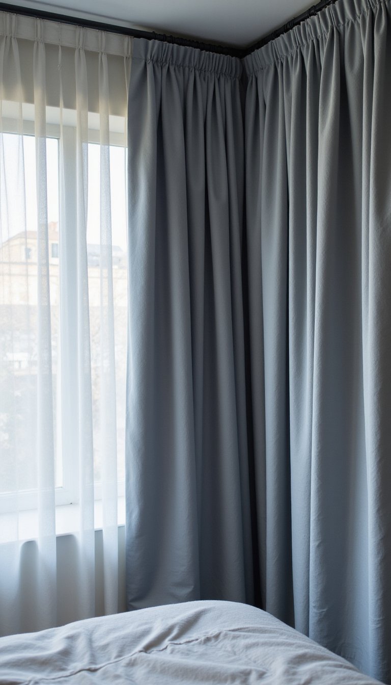 Cortinas Opacas De Tacto Suave Con Forro Térmico