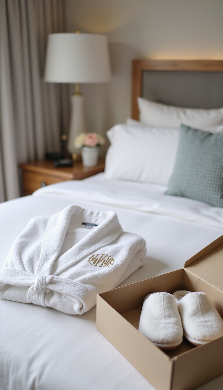 Pequeños Toques Lujosos Como Albornoces Monogramados