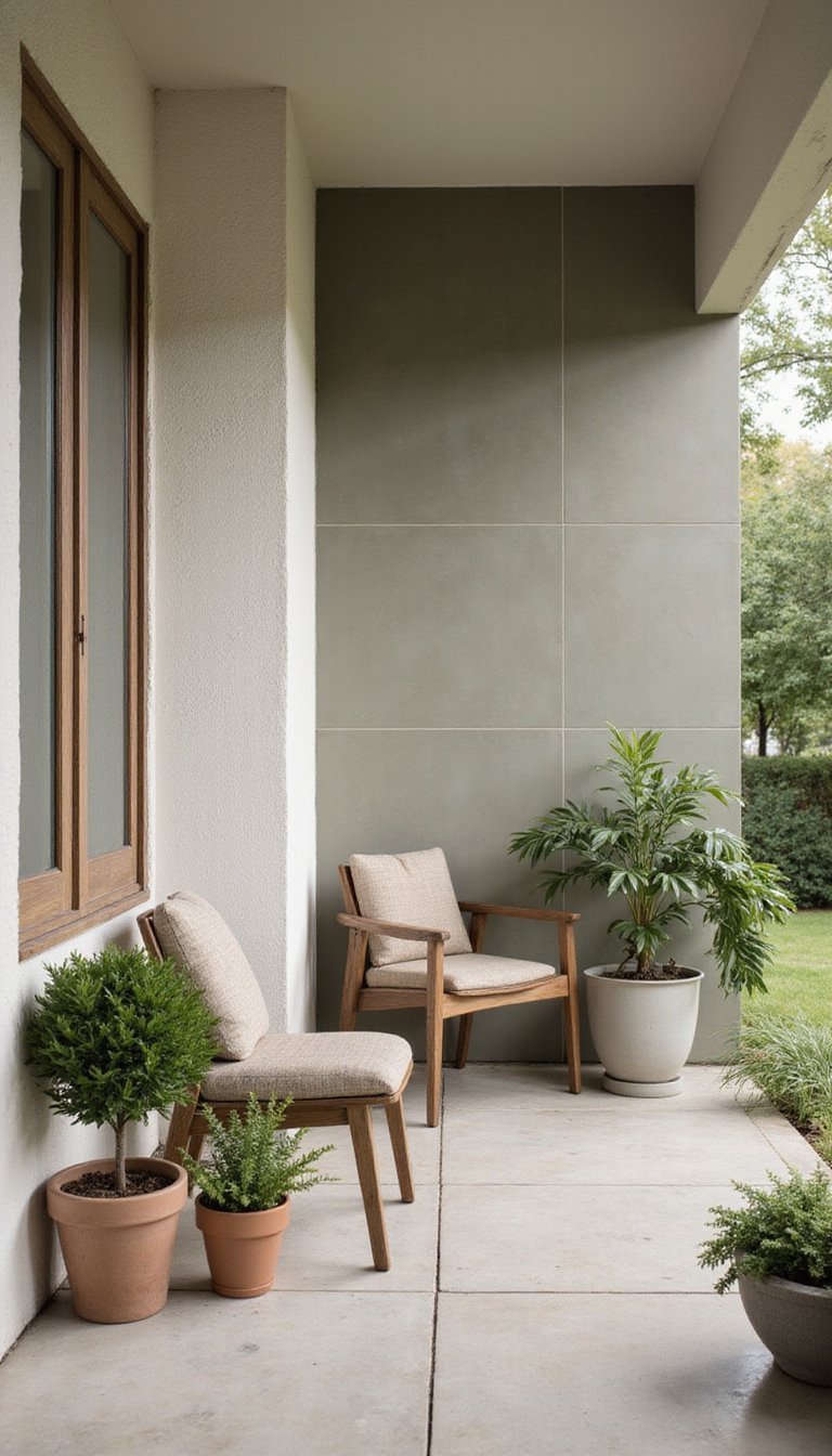 Revestimiento Exterior Parcial Con Cerámica Esmaltada Mate