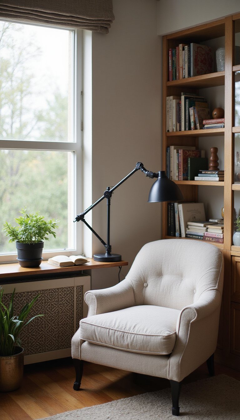 Lámpara De Brazo Oscilante Para Lectura Precisa