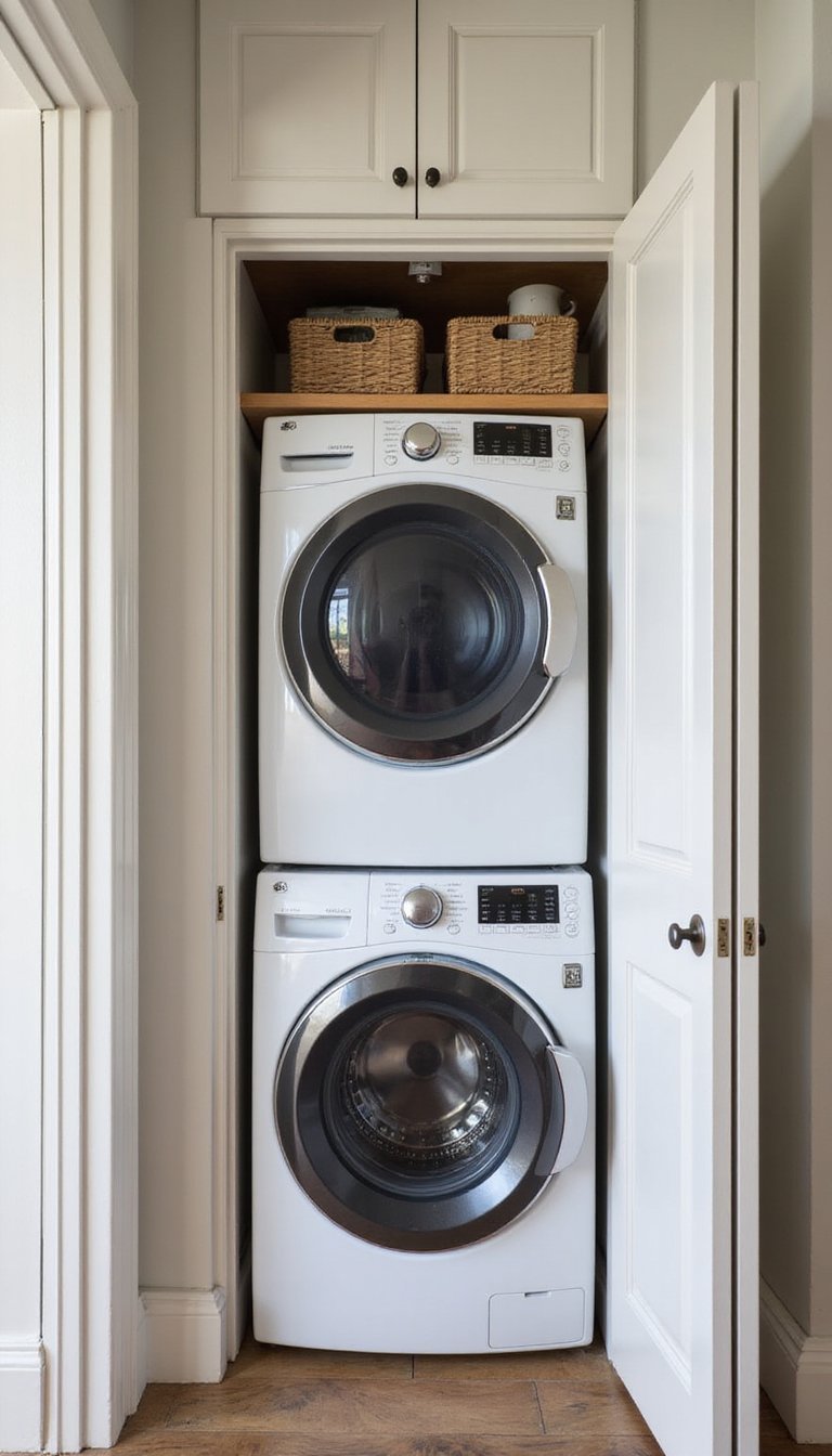 Armário Lavanderia Vertical Para Espaços Compactos