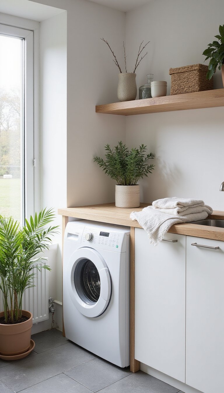 Estilo Escandinavo Claro Com Madeira Natural