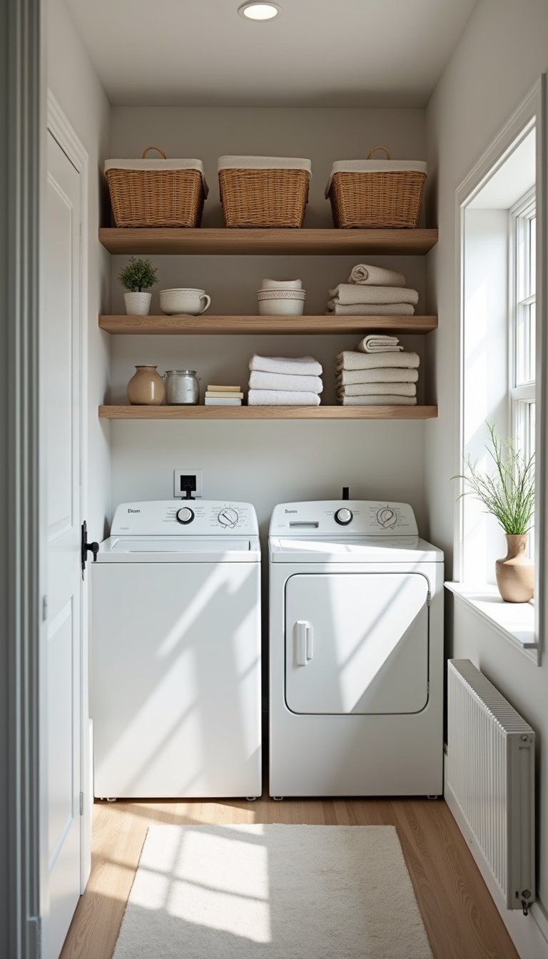 Prateleiras Abertas Com Cestos Naturais