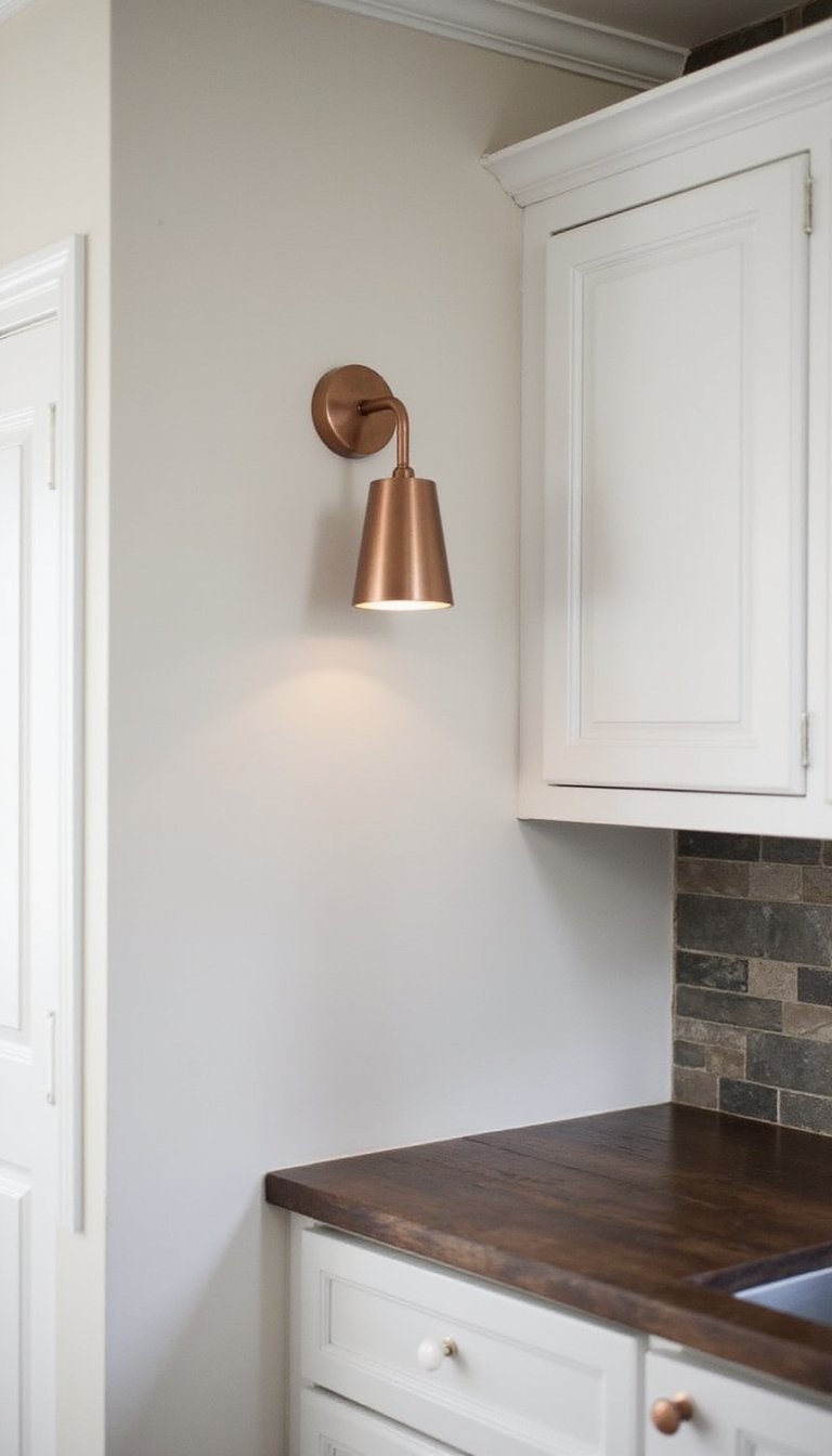 Applique Murale Finition Cuivre Brossé Moderne