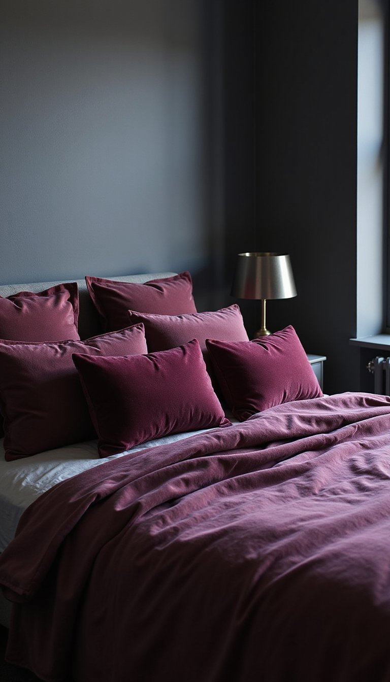 Moody Jewel Tones With Matte Metal Accents