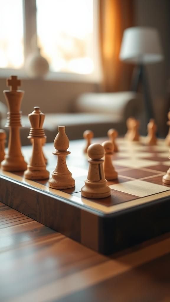 Chess set pieces crafted from corks and charm