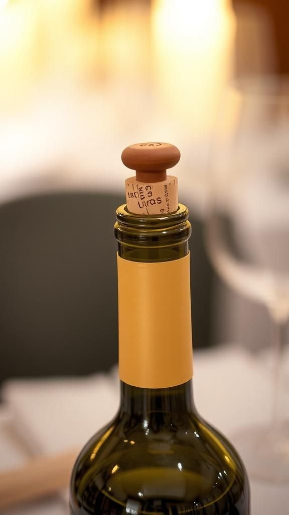 Cork wine bottle stoppers with a custom touch