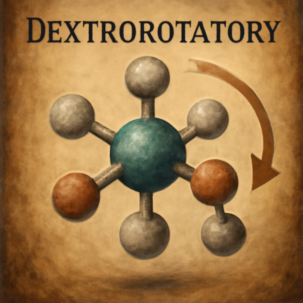 Dextrorotatory illustration