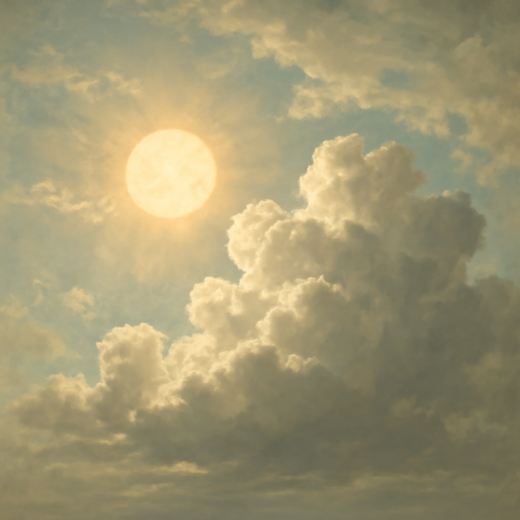 Partly Sunny illustration
