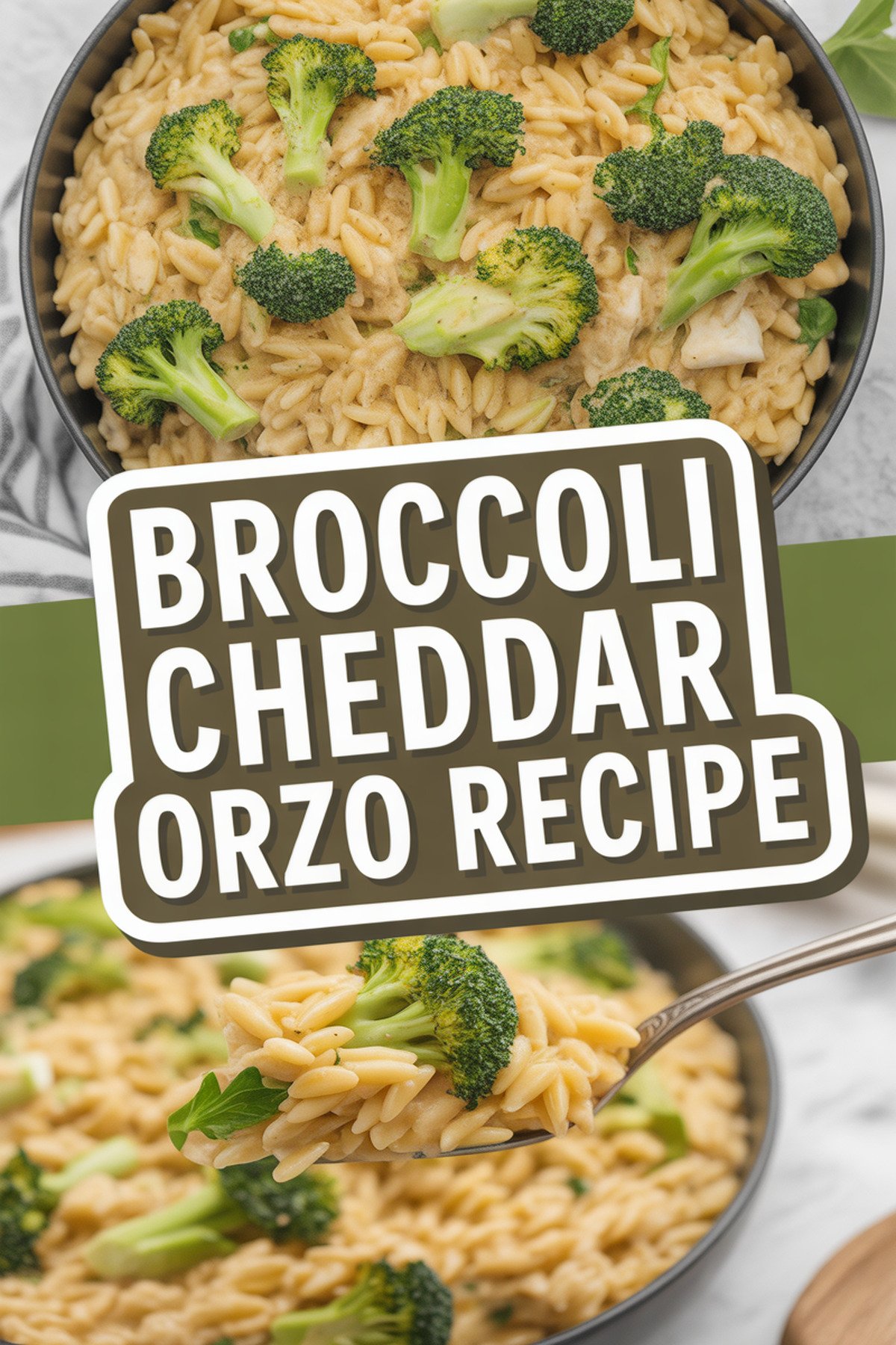 Broccoli Cheddar Orzo Recipe recipe idea in stylish layout