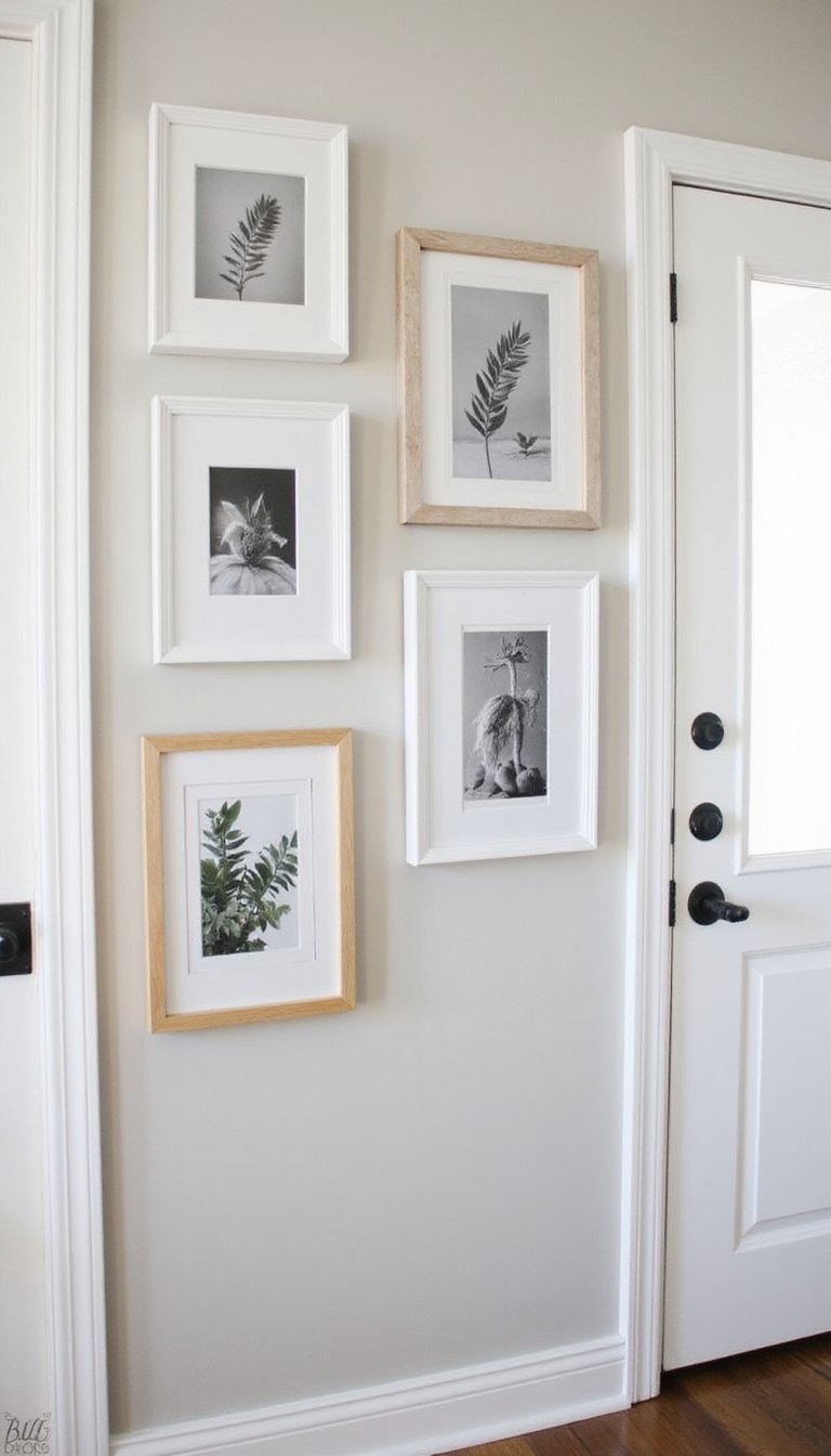 Turn dollar frames into a photo wall gallery