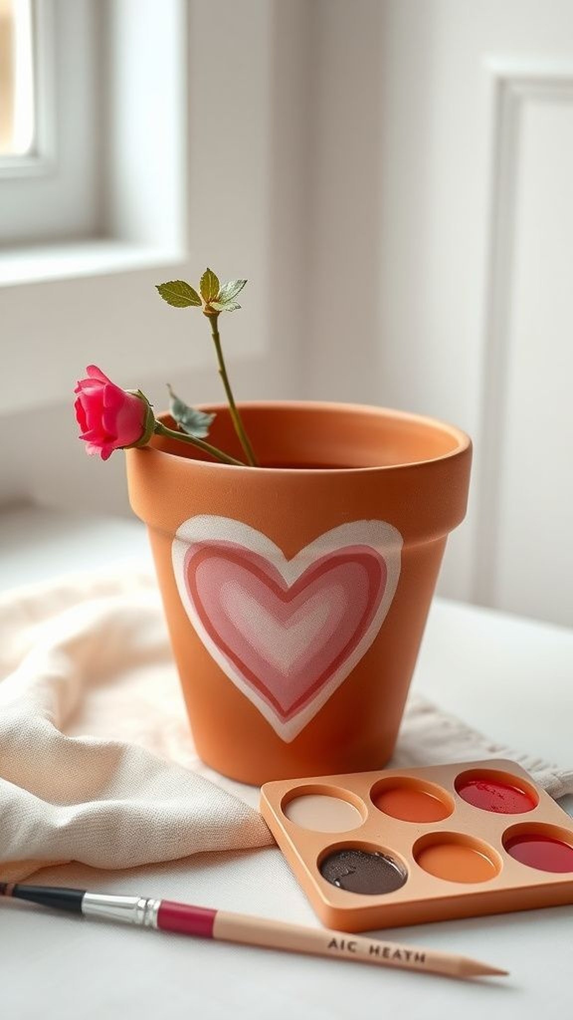 Soft ombré hearts for a sentimental touch