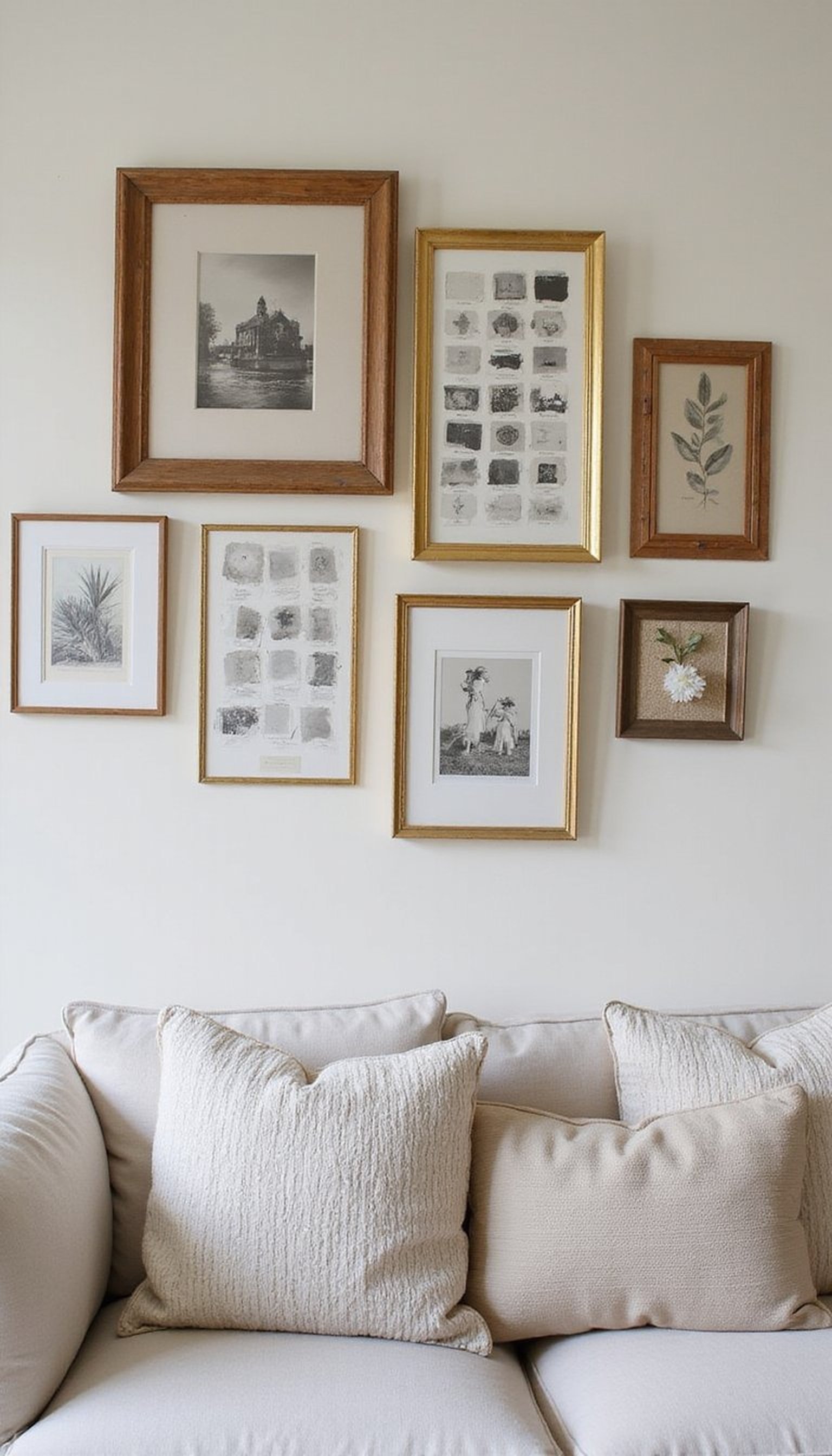 How to turn old frames into a gallery?